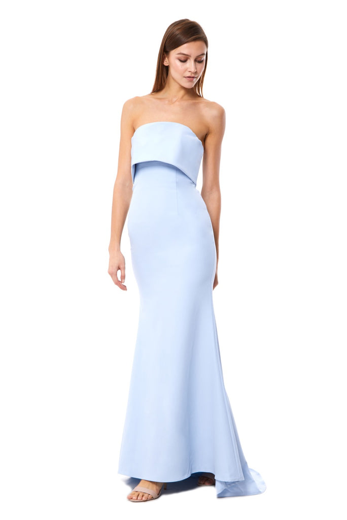 Blaze Strapless Maxi Dress With Overlay ...